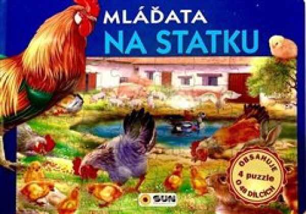 Mláďata na statku - Slož si knížku (4 puzzle o 48 dílcích)