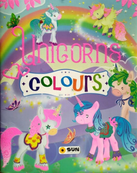 Třpytivé omalovánky: Unicorns colours lila