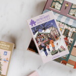 ViSSEVASSE Mini Puzzle Christmas Market 42 dílků, růžová barva, papír