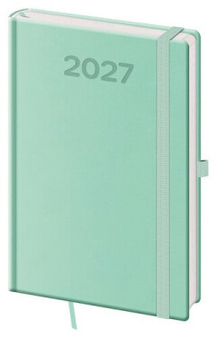 Diář 2027 týdenní A5 Print Pop - světle zelená