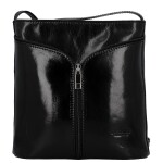 Luxusní dámská kožená crossbody kabelka Liara, černá