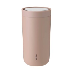 Stelton Nerezový termohrnek To Go Click Heather 200 ml, béžová barva, kov