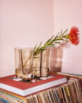 Iittala Skleněná váza Aalto 12 cm – Clear, čirá barva, sklo