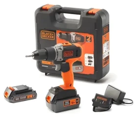 BlackDecker BCD003MEM2K-QW / Akumulátorová sada / 18 V / 2.0 Ah a 4.0 Ah / nabíječka 1A / kufr (BCD003MEM2K-QW)