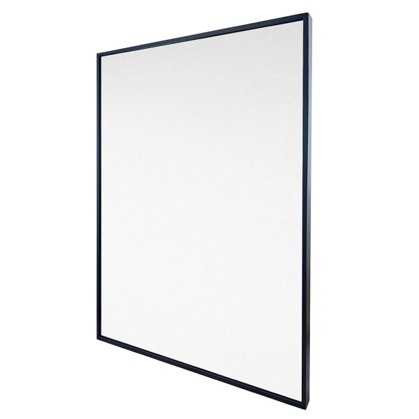 Mereo Zrcadlo hranaté, 60x80 cm, černý rám, instalace pouze na výšku CN181V