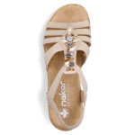 Pohodlné sandály Rieker W RKR680 beige 39