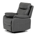 Polohovací křeslo, elektrické zabudované ovládání, šedá, látka vintage, TV-4094 GREY3