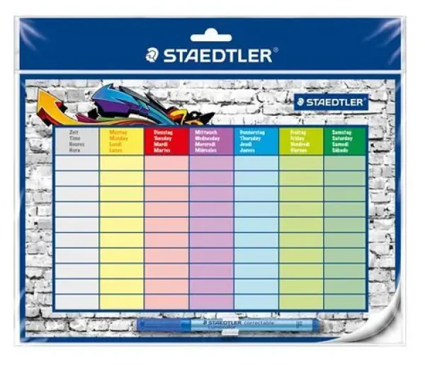 STAEDTLER Lumocolor Školní rozvrh / Samolepicí / stíratelný / 310 x 255 mm (641 SP2)