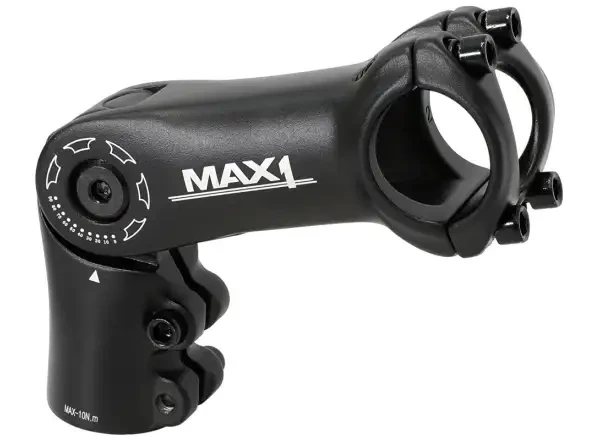 MAX1 stavitelný představec 90°/31,8 mm černý 90 mm