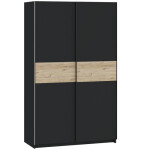 FRONTI Šatní skříň BERNO 120 - antracit + jackson hickory 22010