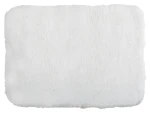 MSV MICROFIBER bílá / Koupelnová předložka / 50 x 70 cm / polyester / protiskluzová