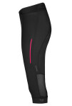 Dámské cyklistické kraťasy ETAPE SARA 2.0 3/4 s vložkou, černá/růžová (protiskluzové silikonové zakončení nohavic Fit+™, velikost L)
