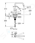 GROHE - QuickFix Start Dřezová baterie, matná černá 304702430