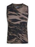 Dámské merino tílko ICEBREAKER Wmns 125 Cool-Lite Speed Tank MotionAOP, Porcini/Black/Aop velikost: M