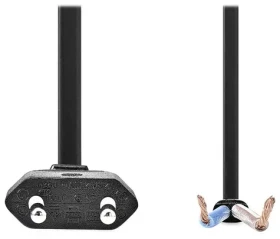 NEDIS napájecí kabel černá / Napájecí kabel / Euro zástrčka - otevřený konec / přímý / 3m (CEGL11700BK30)