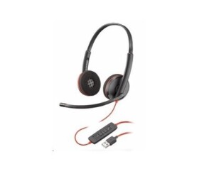 Poly Blackwire C3220 (USB-A) černá / náhlavní souprava / mikrofon / dvě sluchátka / USB-A / ovladač (209745-201)