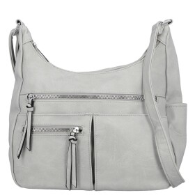 Stylová dámská koženková crossbody kabelka Timea, šedá
