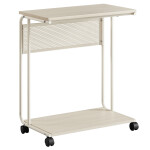 Odkládací stolek 55x32x66cm, mdf, bělený dub, AKF-E1012 CRM