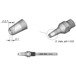 TOOLCRAFT KB-200 pájecí hrot dlátový, zahnutý Velikost hrotů 19.5 mm Délka hrotů 130 mm Obsah 1 ks