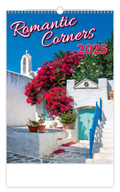 Nástěnný kalendář 2025 Helma - Romantic Corners