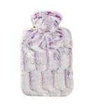 Hugo Frosch Classic Termofor s obalem z umělé kožešiny – fialovo/stříbrný s podšívkou (4250098505857)