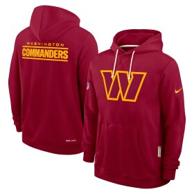 Nike Pánská mikina Washington Commanders NFL 2025 Sideline Standard Issue Hoodie - Vínová Velikost: 2XL