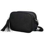 Stylová dámská koženková crossbody kabelka Danika, černá