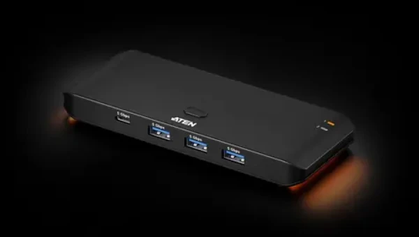 Aten 2x4-Port USB 3.2 Gen 1 černá / USB rozbočovač / 8 portů / Type-A + Type-C (US4324-AT)