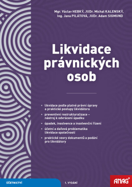 Likvidace právnických osob 2026 - Václav Hebký