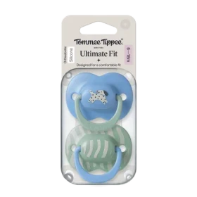 Tommee Tippee Ultimate Fit DECO silikonový dudlík 6-18 m BOY 2ks - více barevných variant (433651-T)