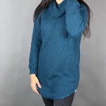 HOSH Pletený jednobarevný rolák CLAIRE Barva: Tmavě šedá