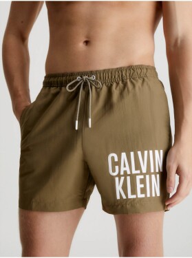 Khaki pánské plavky Calvin Klein Underwear Intense Power-Medium pánské