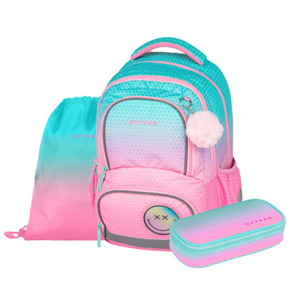 Školní set 3ks OXY NEXT Ombre Pink
