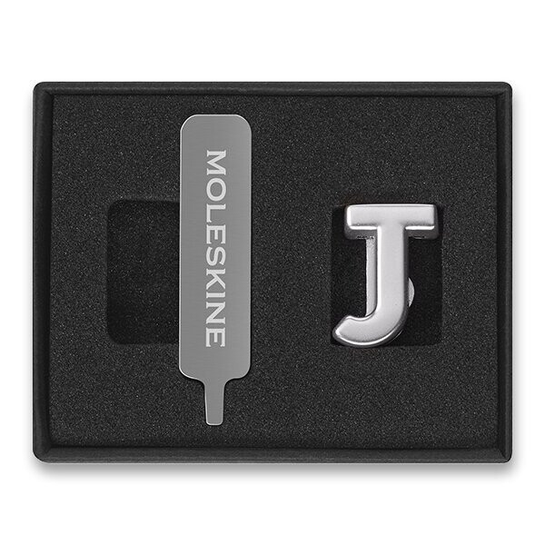 Ozdoba na zápisník Moleskine, písmena abecedy - písmeno J