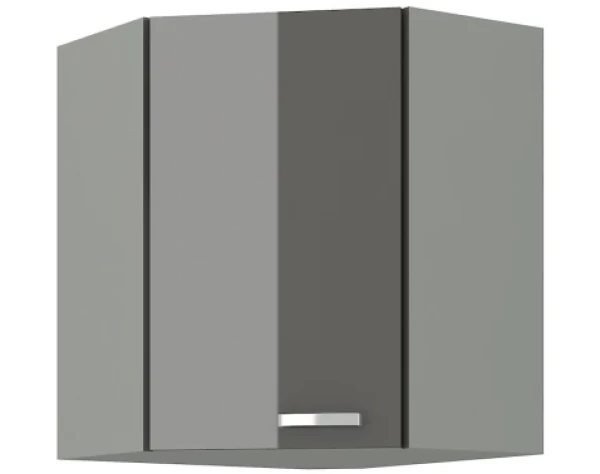 Horní rohová kuchyňská skříňka Grey 60/60 cm