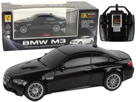 Mamido R/C auto BMW M3 s dálkovým ovládáním a světly 1:28 černé