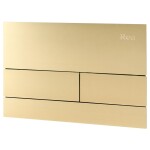 REA/S - Podomítkový WC systém K011A-Q + tlačítka T Brush Gold KPL-E0055
