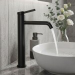 REA - Umyvadlová vysoká baterie Rivo Black vysoká REA-B9320