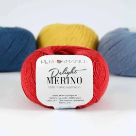 Merino Delight 1009 - červená