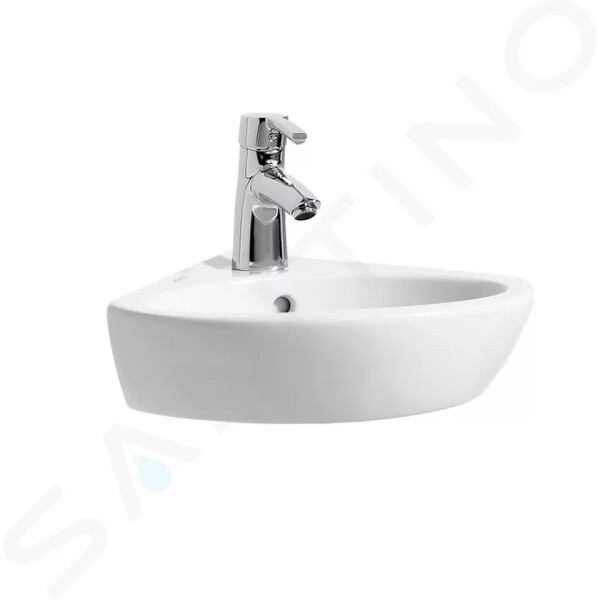 Laufen - Pro Rohové umývátko, 440x380 mm, 1 otvor pro baterii, bílá H8169580001041