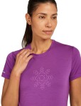 Dámské merino tričko s krátkým rukávem ICEBREAKER Wmns 125 Cool-Lite Sphere SS Tee Fusion, Passion velikost: XS