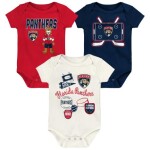 Outerstuff Dětské body Florida Panthers NHL Littlest Player 3Pk Creeper Se Velikost: Batole 6-9 Měsíců