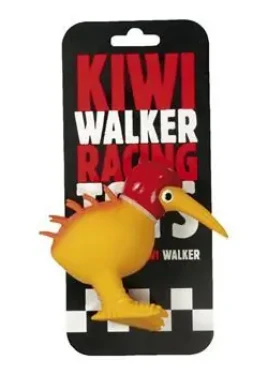 KIWI WALKER Latexová hračka pískací Racer červená helma / Hračka pro psy / Velikost 10,5 cm (LTX-017)
