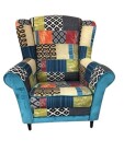 MELLI Ušák Viktor Patchwork - různé barvy