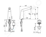 HANSA - Designo Elektronická umyvadlová baterie, Bluetooth, chrom 51792201