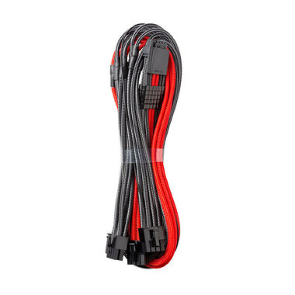 CableMod RT-series PRO ModMesh 12VHPWR / 3x8-pin PCIE pro ASUS ROG Seasonic (600mm) / carbon-red (CM-PRTS-16P3-N60KCR-5PK-R)