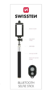 SWISSTEN Bluetooth Selfie Stick černá (32000300)