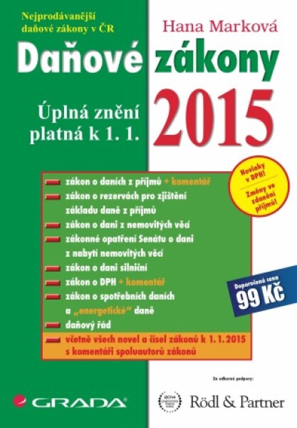 Daňové zákony 2015 - Hana Marková - e-kniha