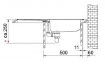 FRANKE - Eurostar Dřez ETN 614 NOVA 6/4, 78x44 cm, nerez 101.0363.371