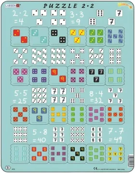 LARSEN Puzzle Násobení s kostkami